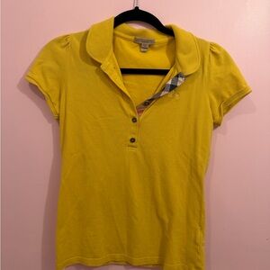 Burberry Yellow Button Down Shirt